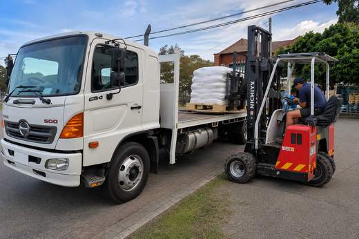 Moffett truck-mounted forklift
